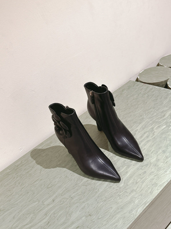 CC Ankle Boots 85mm Black Lambskin