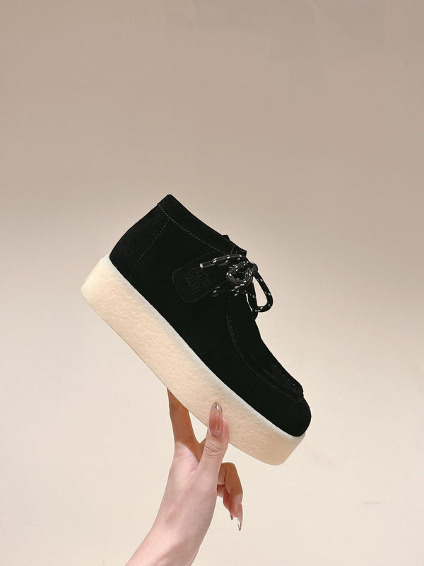 Miu Ankle Boots Black Suede