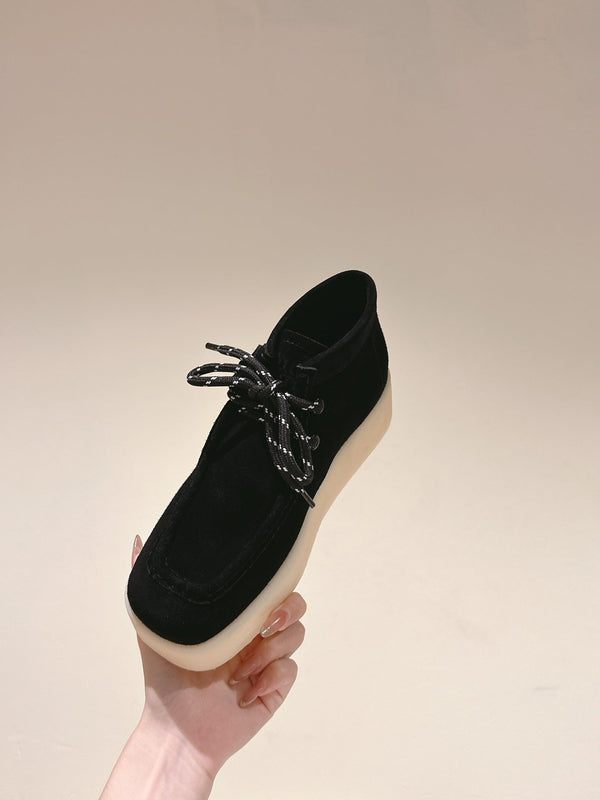 Miu Ankle Boots Black Suede