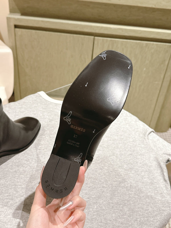 HM Jill Ankle Boot 65mm Black Calfskin  974681