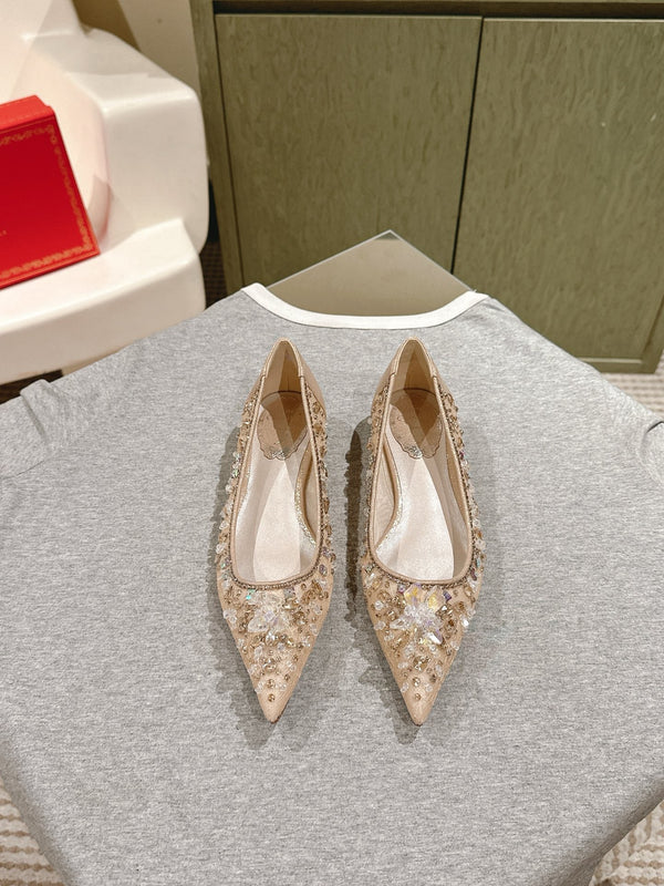 RC 25 Diamond Flat Sole Pink Nude Custom Lace 268058