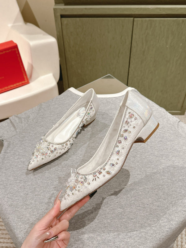 RC 25 Diamond Flat Sole White Custom Lace 268059