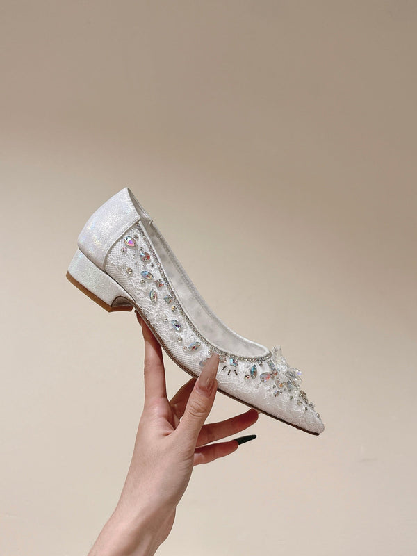 RC 25 Diamond Flat Sole White Custom Lace 268059