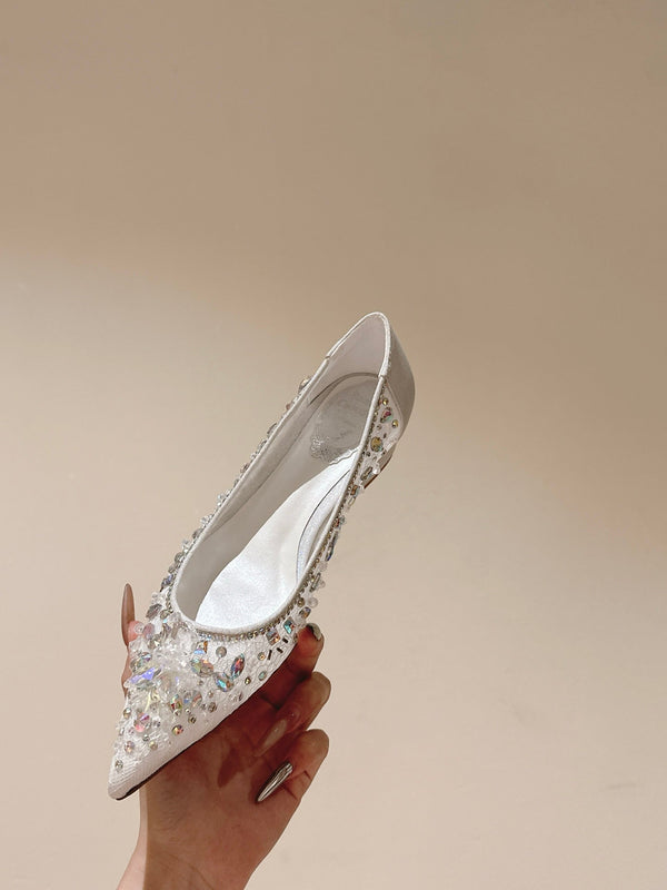 RC 25 Diamond Flat Sole White Custom Lace 268059