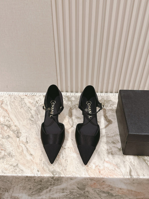 CC 25 Mary Jane Heels Silk and Sheepskin 267845