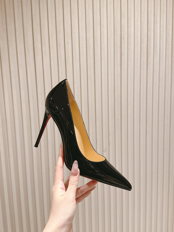 CL 25s So Kate Pumps 95mm Black Patent Leather 446681