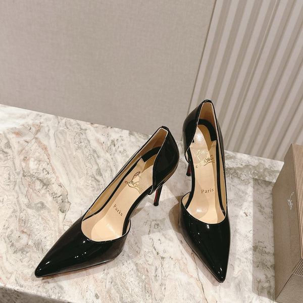 CL 25s Iriza Pumps 95mm Black Patent Leather 446684