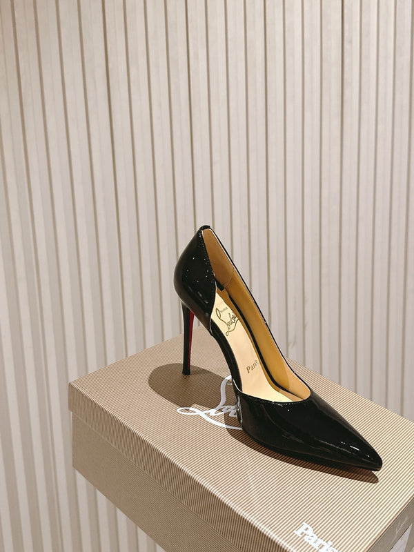 CL 25s Iriza Pumps 95mm Black Patent Leather 446684