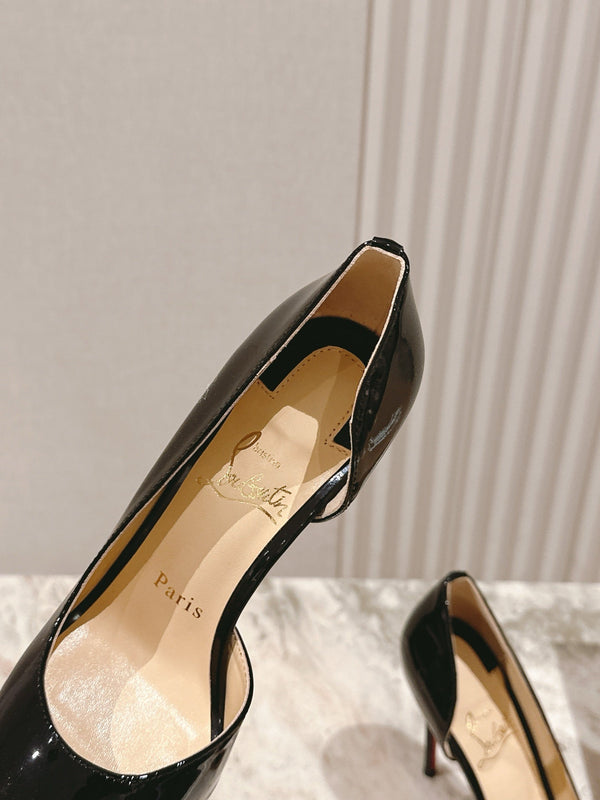CL 25s Iriza Pumps 95mm Black Patent Leather 446684