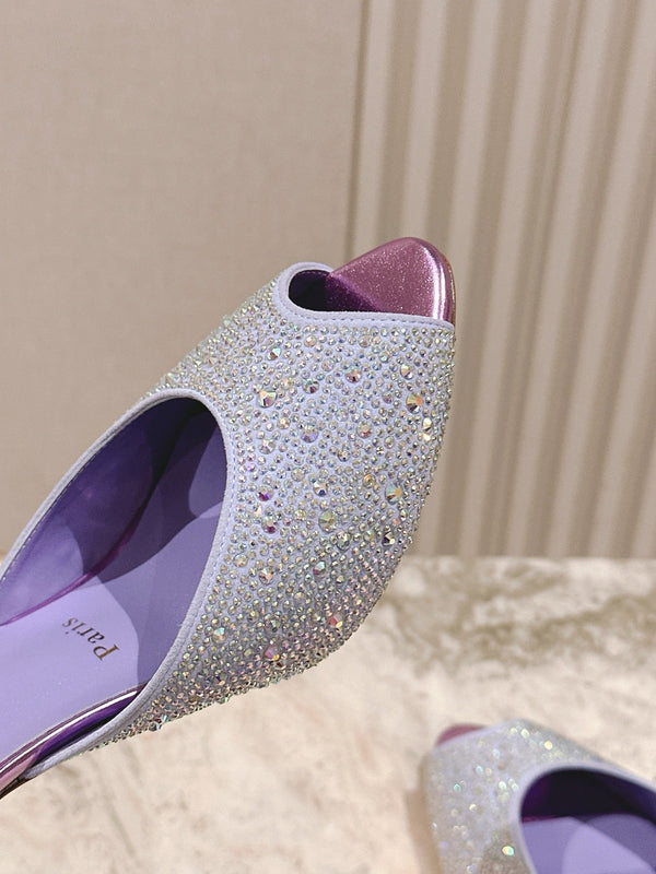 CL 25 Mules Purple Imported Original Special 346329