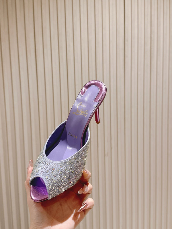 CL 25 Mules Purple Imported Original Special 346329