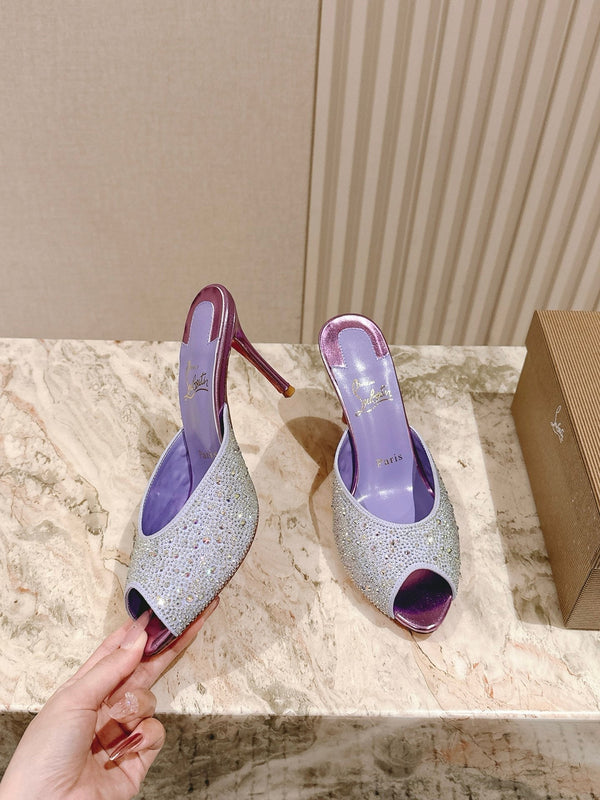 CL 25 Mules Purple Imported Original Special 346329