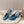 Miu Mordoré Slingback Pumps 85mm Blue-teal.Cowhide Sheepskin 445792