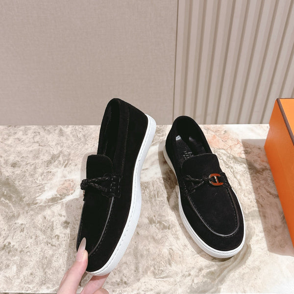 HM 25s Ignacio Loafer Black Suede Rubber 445348