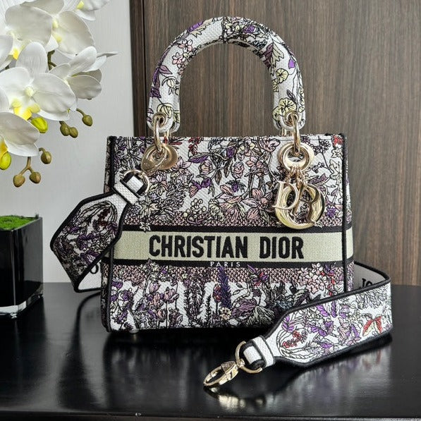 medium lady 24 multicolor flower embroidery