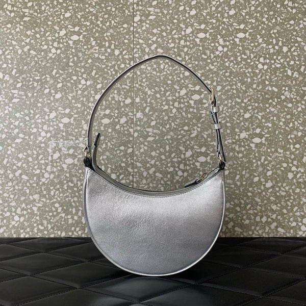 VA GARAVANI VLOGO mini HOBO bag sliver calfskin 566881