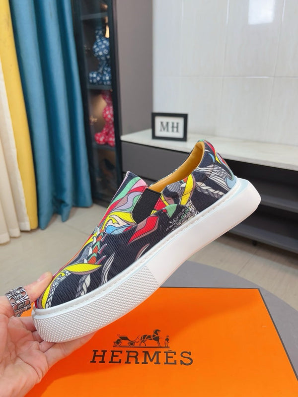 SNEAKER SLIP-ON HM LANCE MULTICOLOR-DENIM INDACO