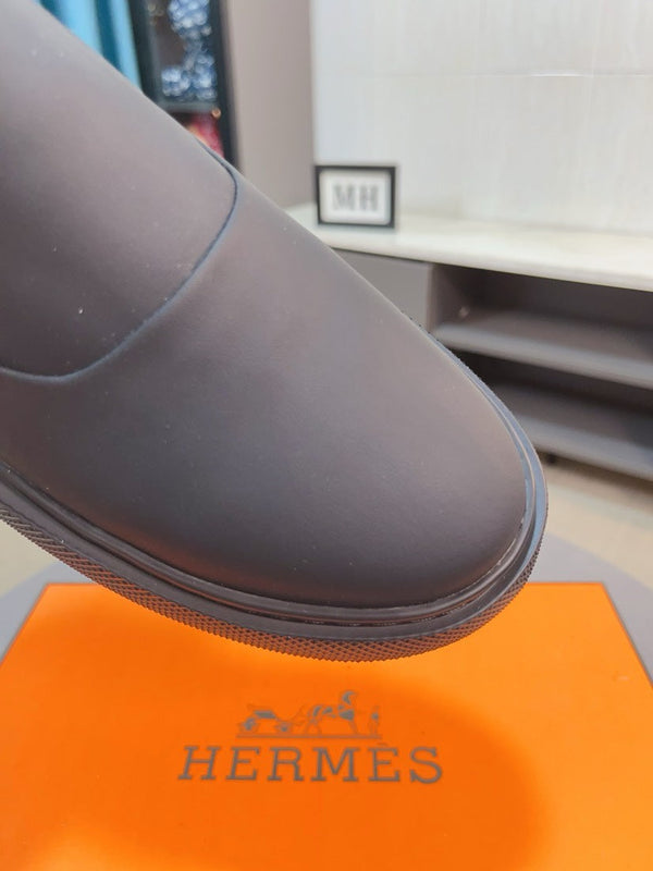 HM LANCE SLIP-ON SNEAKER BLACK CALFSKIN