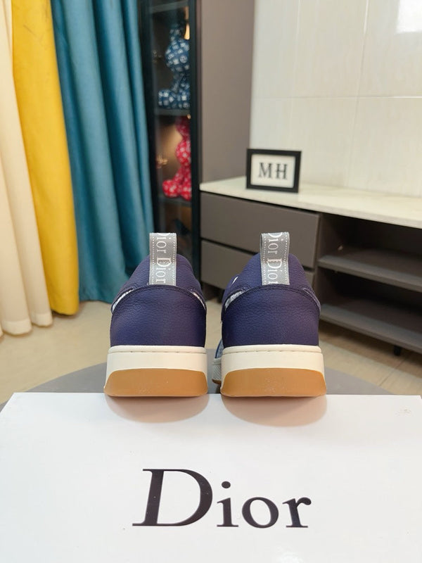 CD RETRO SNEAKER NAVY CALFSKIN