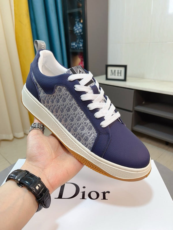 CD RETRO SNEAKER NAVY CALFSKIN
