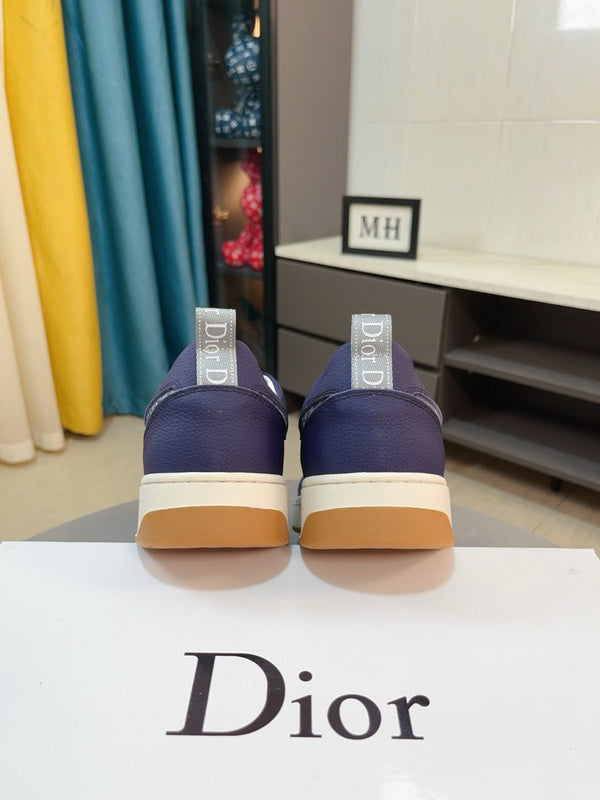 CD RETRO SNEAKER COBALT CALFSKIN