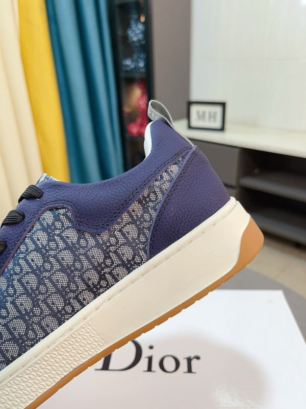 CD RETRO SNEAKER COBALT CALFSKIN