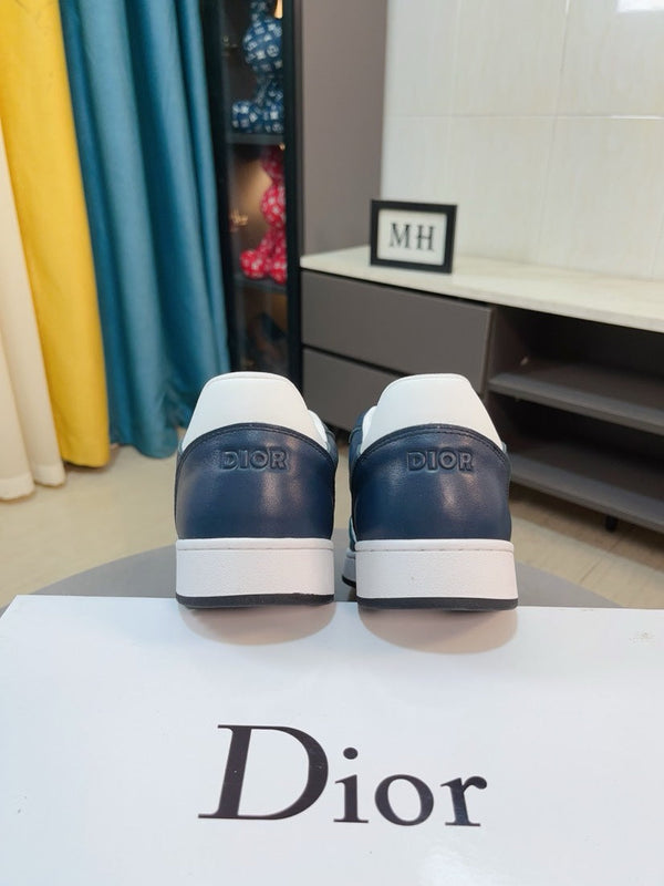 CD B27 LOW-TOP SNEAKER NAVY MONOGRAM CALFSKIN