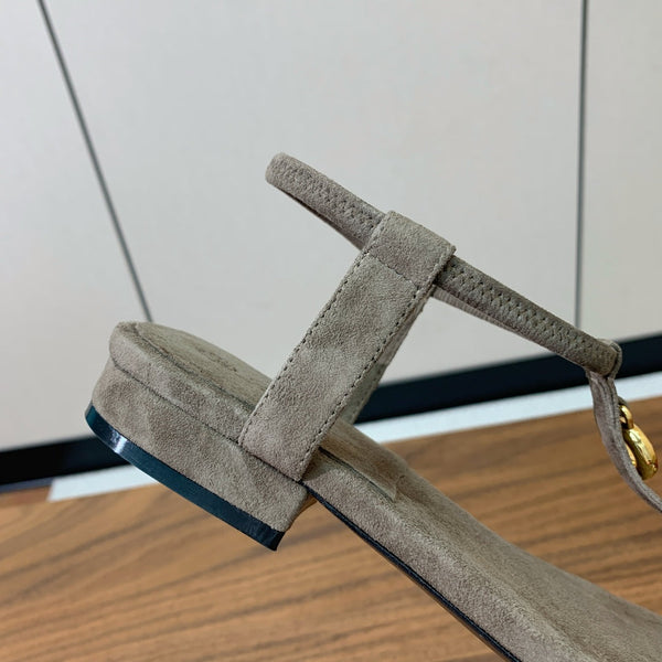 Mindil Sandal Brown Seude