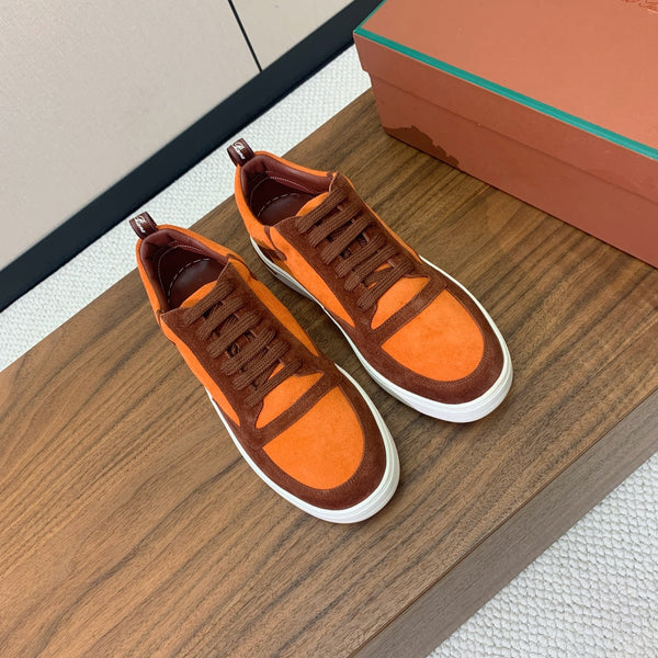 LP NEWPORT WALK SNEAKERS ORANGE SUEDE