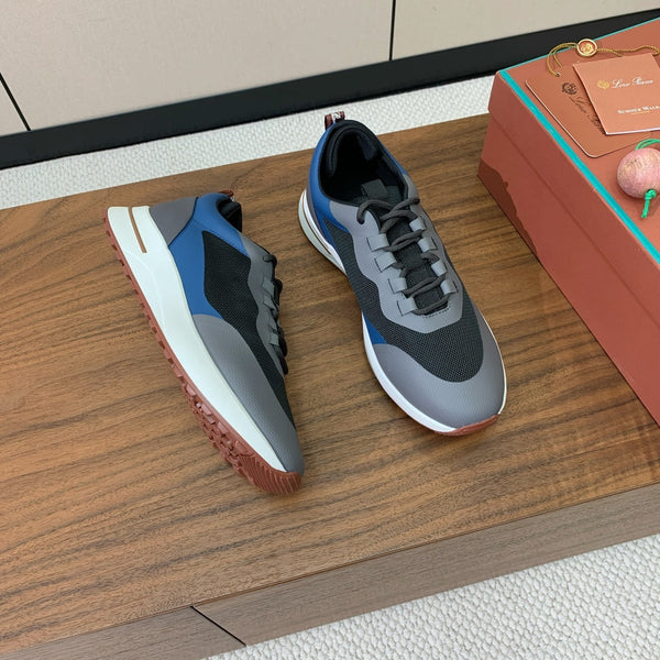 LP Week-End Walk Sneaker In Grey Black Mix Blue Mesh Fabric 984408