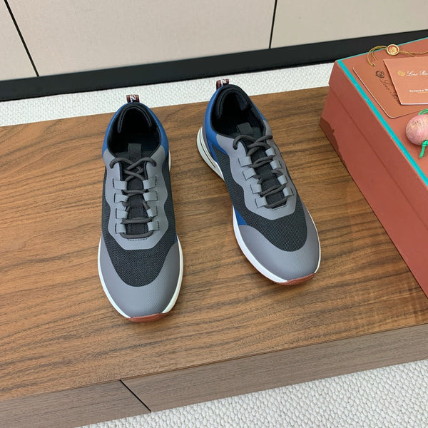 LP Week-End Walk Sneaker In Grey Black Mix Blue Mesh Fabric 984408