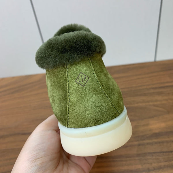 LP Open Walk Chukka Boot Green Suede Lamb Fur