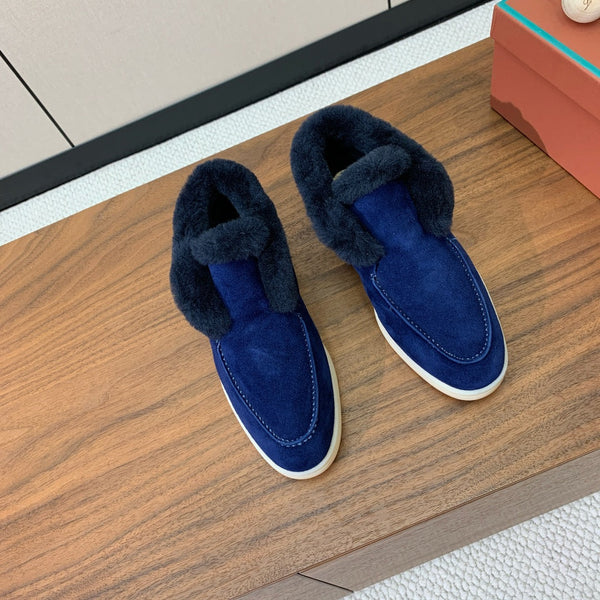 LP Open Walk Chukka Boot Midnight Blue Suede Lamb Fur