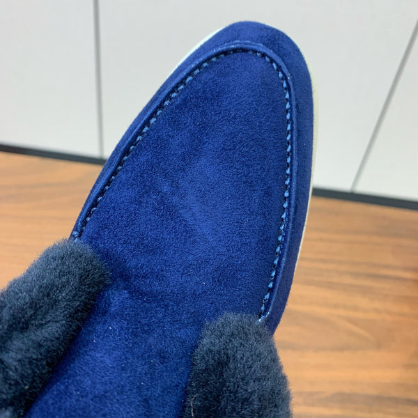 LP Open Walk Chukka Boot Midnight Blue Suede Lamb Fur