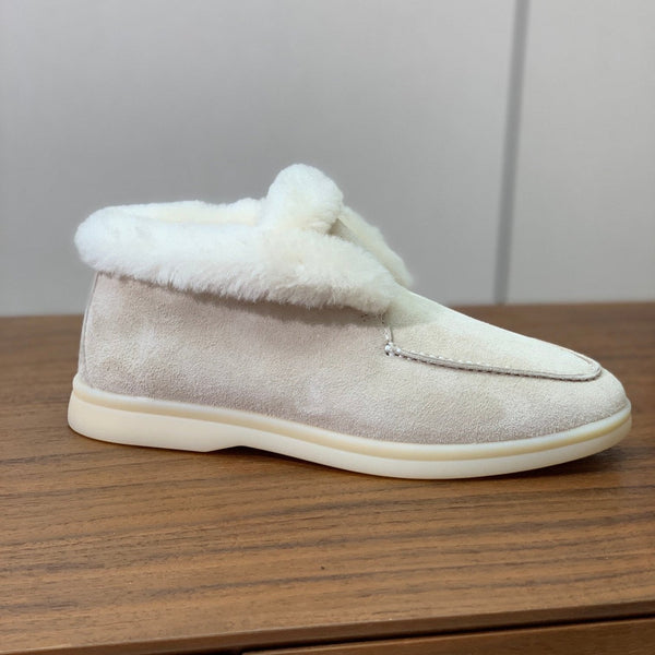LP Open Walk Chukka Boot Cream Suede Lamb Fur