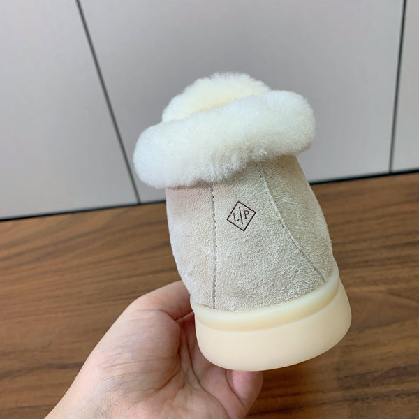 LP Open Walk Chukka Boot Cream Suede Lamb Fur
