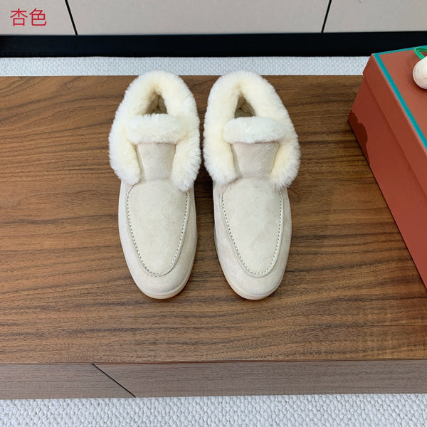 LP Open Walk Chukka Boot Cream Suede Lamb Fur