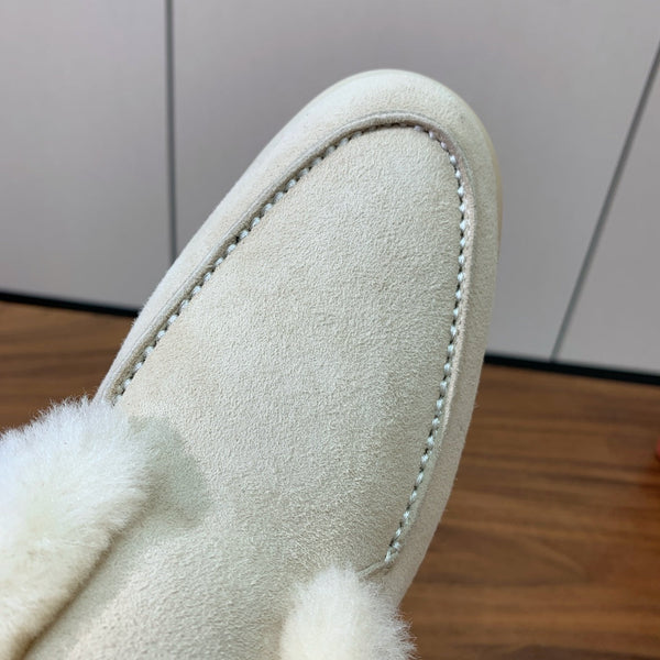 LP Open Walk Chukka Boot Cream Suede Lamb Fur