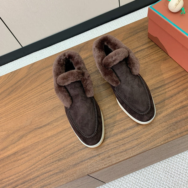 LP Open Walk Chukka Boot Chocolate Suede Lamb Fur
