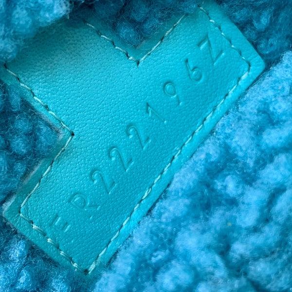 HM Chypre Sandal In Blue Lamb Wool 984176