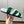 HM Chypre Sandal In Dark Green Mix White Fleece And Suede 984195