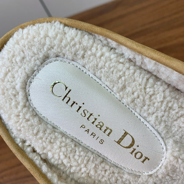 CD Dior Boy Mule Beige Suede Goatskin