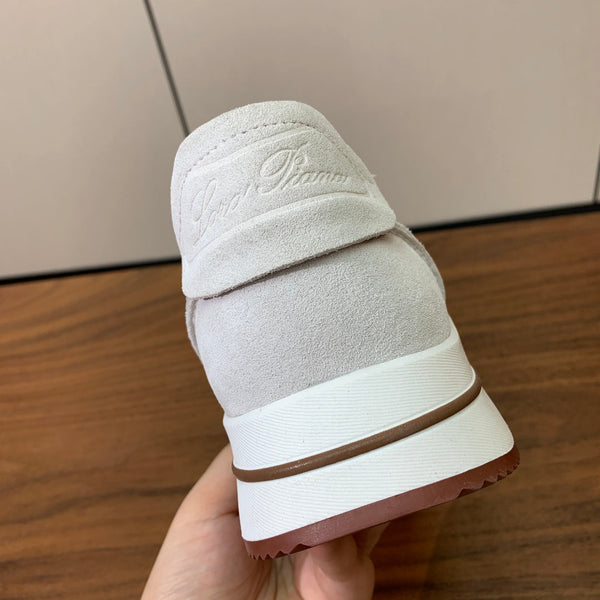 LP Week-End Walk Sneaker In White Suede 984397
