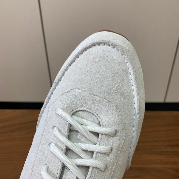 LP Week-End Walk Sneaker In White Suede 984397