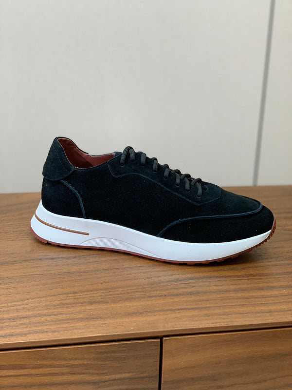 LP Week-End Walk Sneaker In Black Suede 984401