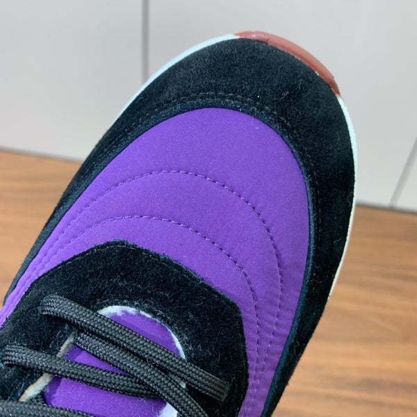 LP Week-end Walk Sneakers In Purple Mix Black Denim With Wool Fleece Lining 984279