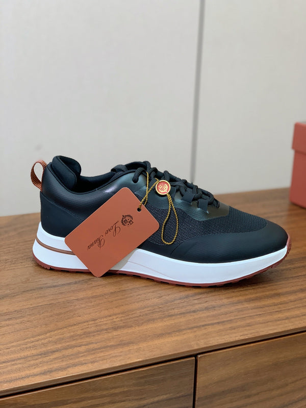 LP Week-End Walk Sneaker In Black Mesh Fabric  984417