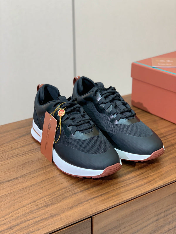 LP Week-End Walk Sneaker In Black Mesh Fabric  984417