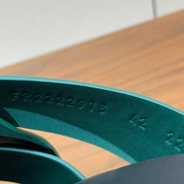 HM Kazimir Sandal Green Suede Calfskin 294028