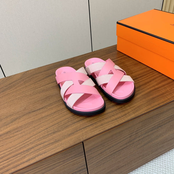 HM Kazimir Sandal Pink Farbic Calfskin 293983